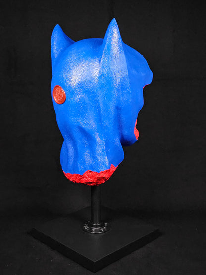 Shadow Knight sculpture – three-quarter angle, dark art collectible in heroic colors
