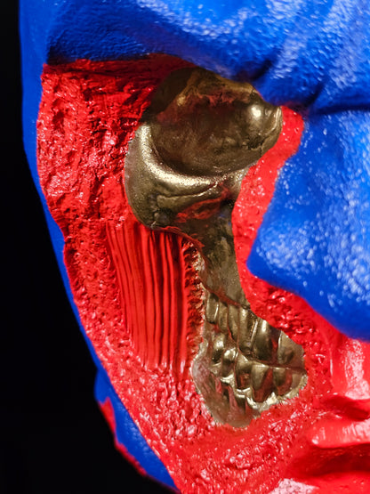 Shadow Knight bust – close-up of heroic warrior face, hand-finished detail
