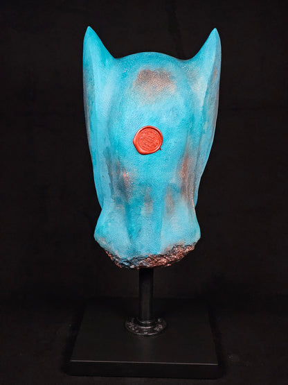 Shadow Knight Oxidized Copper Edition – three-quarter angle, dark art collectible

