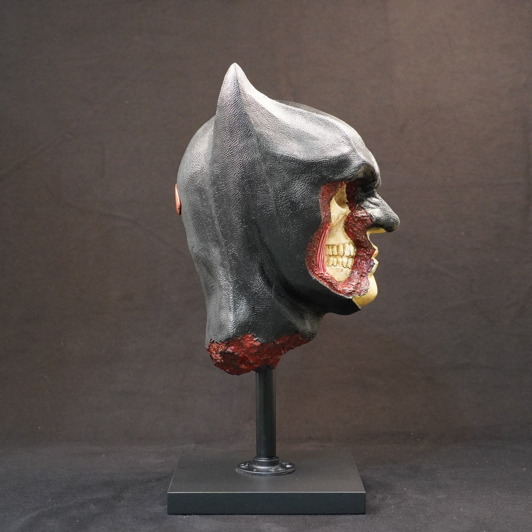 Shadow Knight bust, limited-edition resin sculpture with dark hood and exposed skeletal profile.