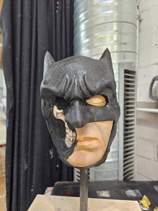 Dark Knight Skull Art Sculpture – Custom Handmade Batman Bust